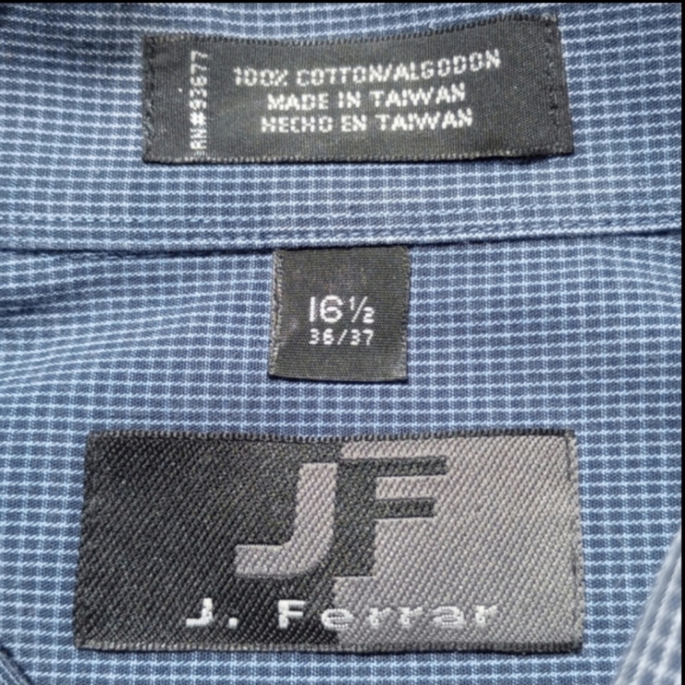 See New Listing Men's JF J. Ferrar Button Down Dress Shirt Host Pick - Picture 3 of 8